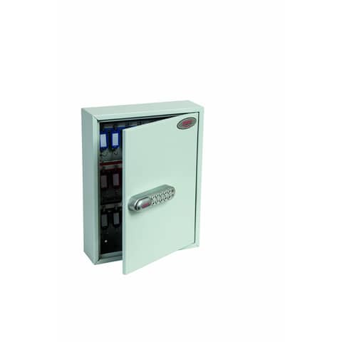 Schlüsselschrank Elektronikschloss 42 Haken lichtgrau PHÖNIX SAFE KC0601E