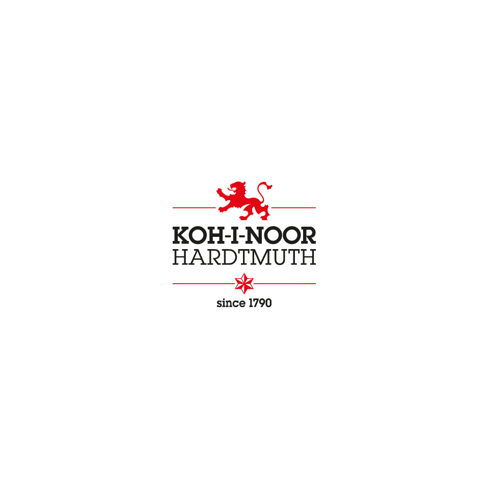 logo, marke, Koh-I-Noor, Hardtmuth, seit 1790, rot, löwe, symbol, typografie