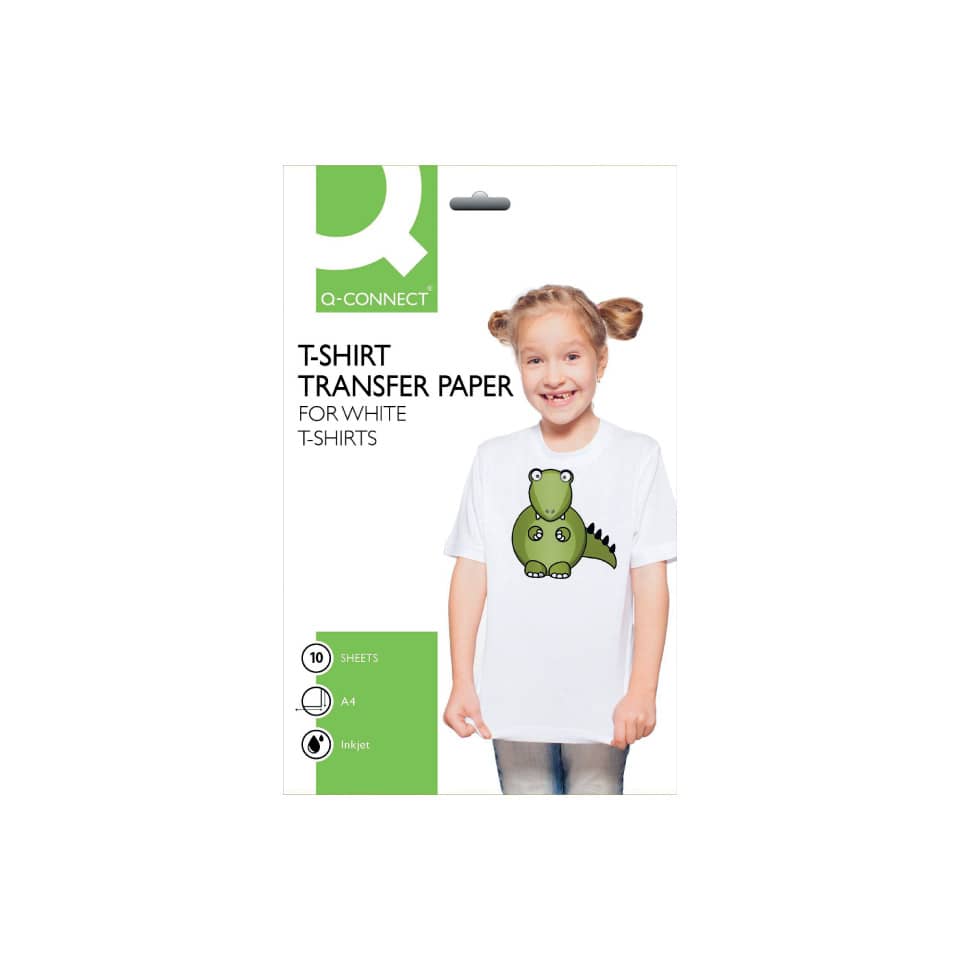 T-Shirt, Transferpapier, Weiß, Kinder, Dinosaurier-aufdruck