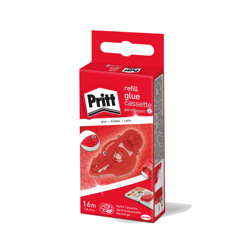 Klebeband, Klebekassette, Refill-Kassette, Klebstoff, Pritt