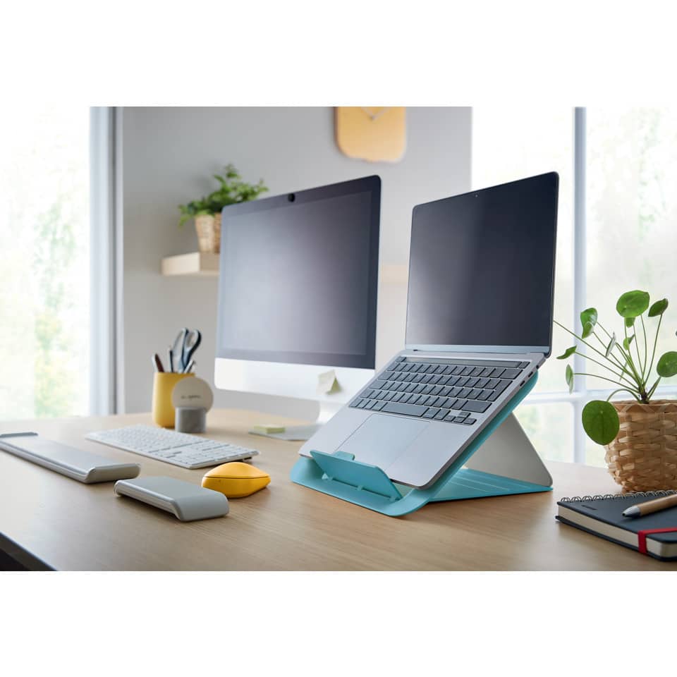 Laptop-Ständer, Laptops, Arbeitsplatz, Schreibtisch-Setup, Dualmonitor