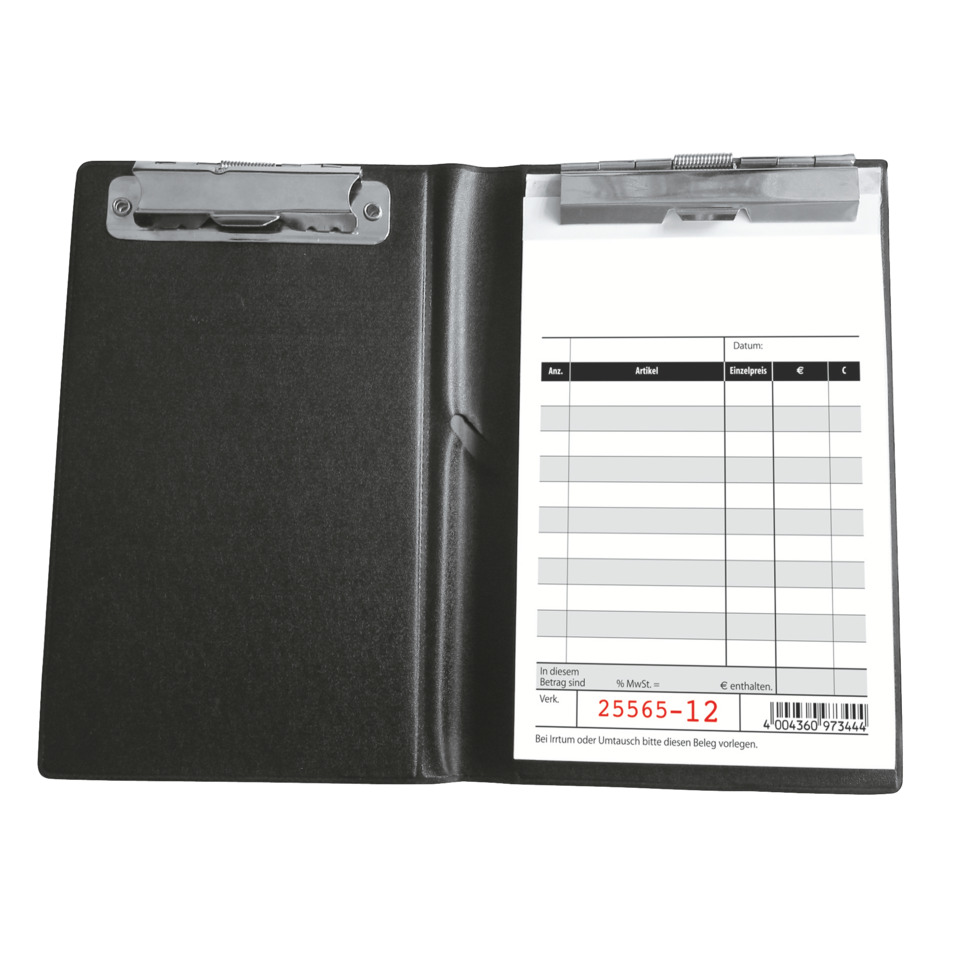 Ablageheft, Unterschriftenschein, Aktenklemme, Belegblatt, Klemmbrett, Taschenklemmbrett, Klemmbrett, Bürobedarf, Schreibblock, Quittungsblock