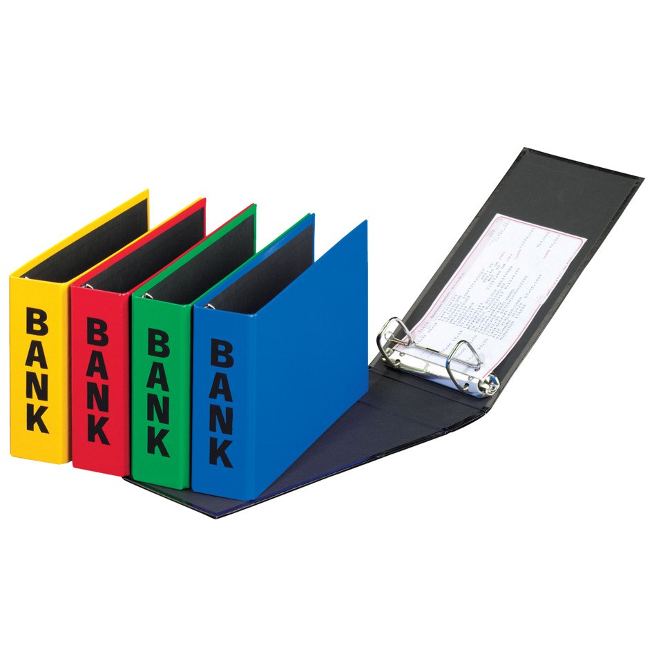 Bank-Aktenordner, Ringordner, bunte Ordner, Ablageordner, Büro-Ordner