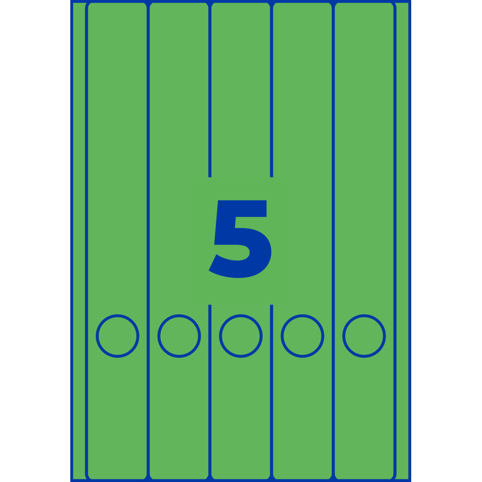 Ordneretiketten, Bürobedarf, Grünes Etikett, Marketing, Archivierung, playing-card, card, green, nummer-5, kreise