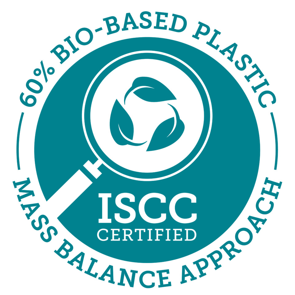 ISCC, Zertifiziert, Bio-basiert, 60%, Kunststoff
