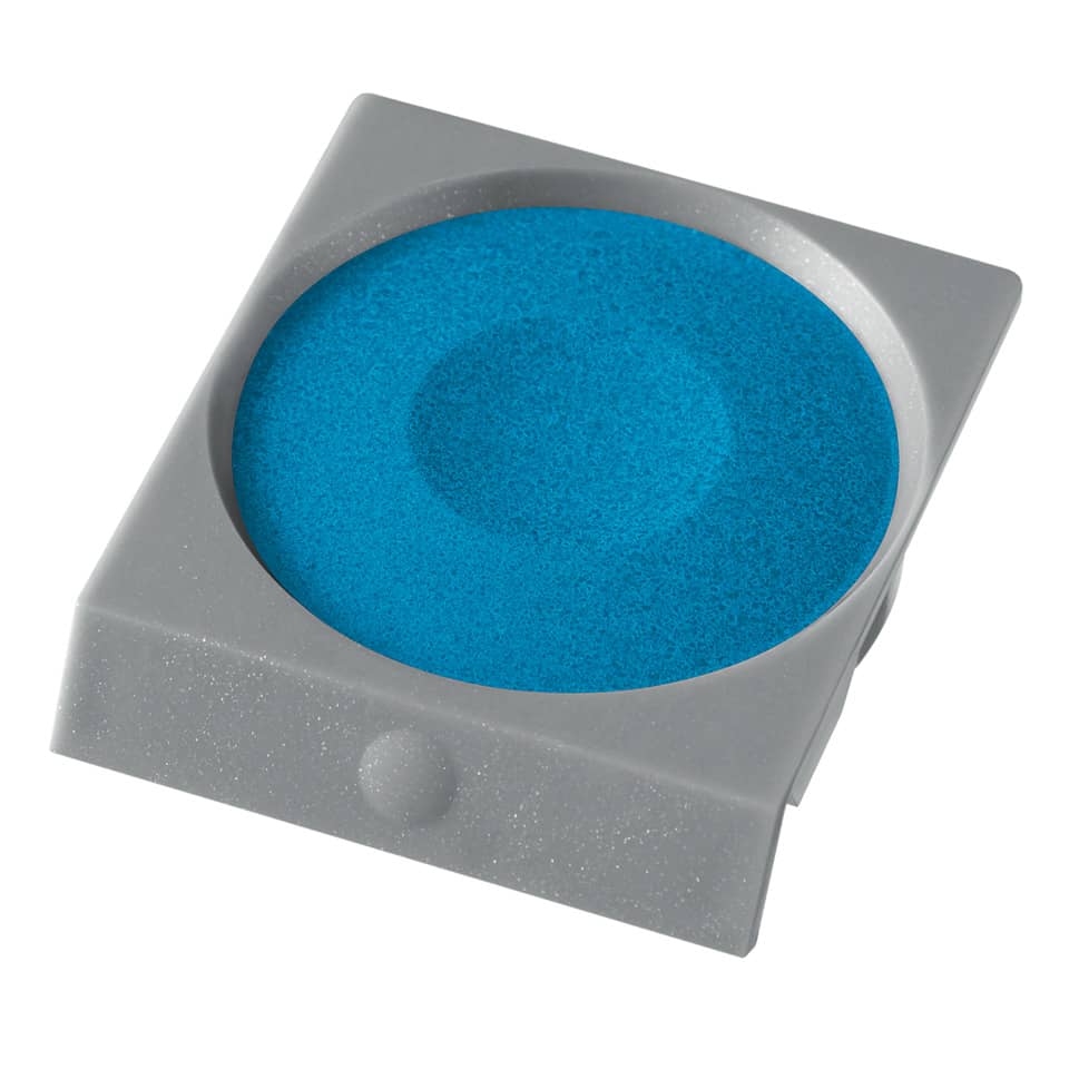 Schwamm, Reinigungs-Schwamm, Blau, Kunststoffhalter, Küchenzubehör