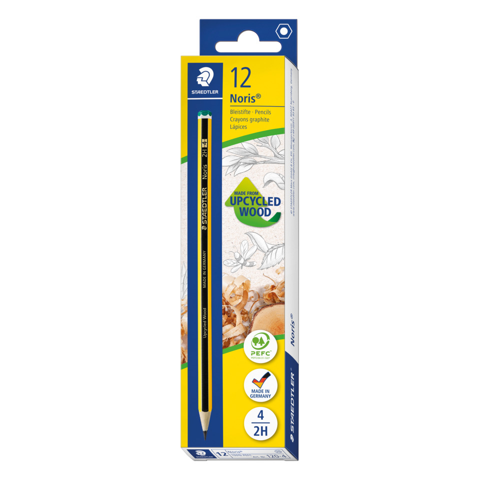 Bleistift, Graphit, Holzstift, Upcycled Wood, 12er Pack