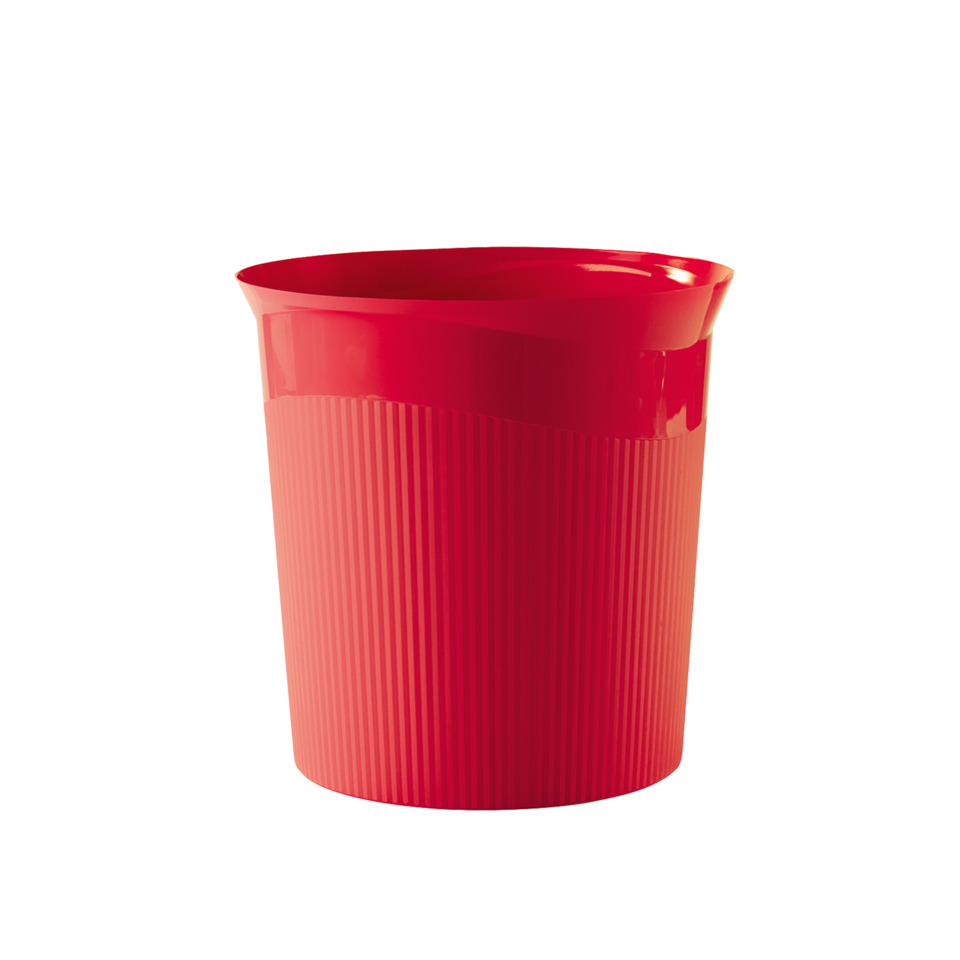 Becher, Rot, Rippung, Kunststoff, Becher mit Muster