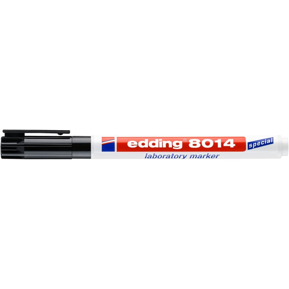 Marker, Laboratory marker, Permanent marker, Red, White body