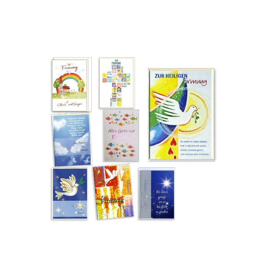 Dankeskarten, Karten-Set, Grusskarten, Motivkarten, Weihnachtskarten