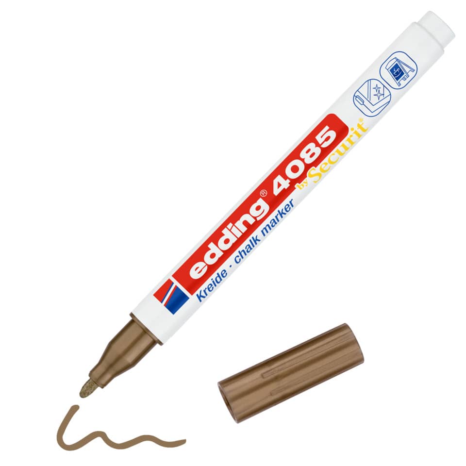 Kreidemarker, Chalk Marker, braun, Stift, Markierung