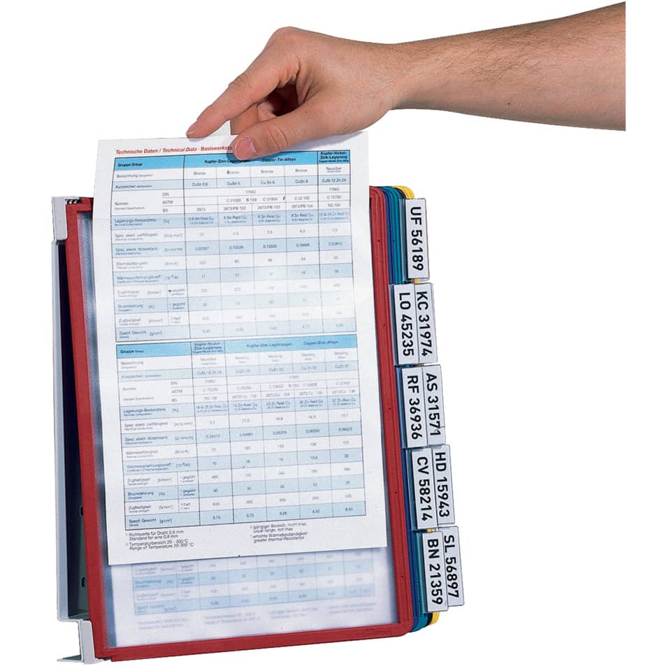 Indexierung Tabs, Datei-Organizer, Ordner, bunte Registerkarten, Dokumentensblatt