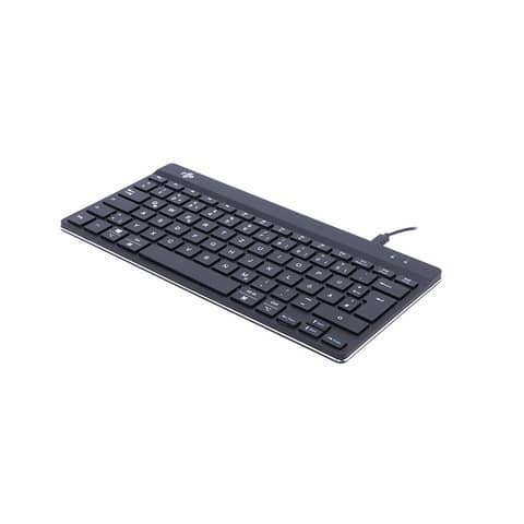 Tastatur, Compact Break, QWERTZ (DE), schwarz, kabelgebunden R-Go Tools RGOCODEWDBL