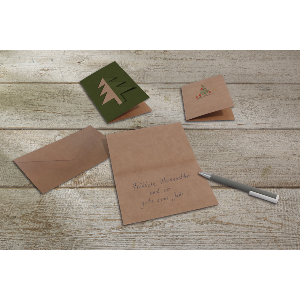 Karte, Brief, Weihnachtskarte, Notiz, Stift