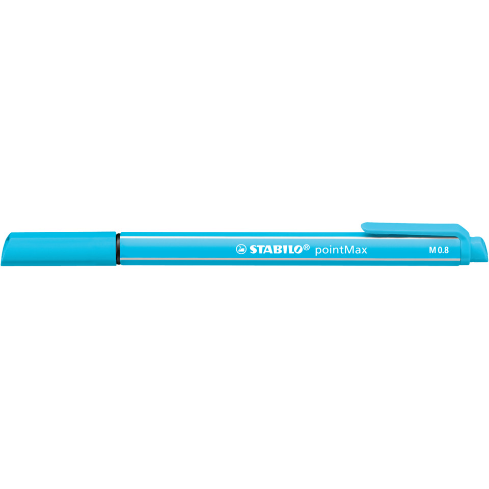 Kugelschreiber, Stabilo, punktMax, Blau, Kappe