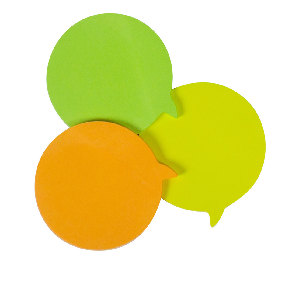 Klebenotizen, Sticky Notes, Post-it, Banner, Punkte forme