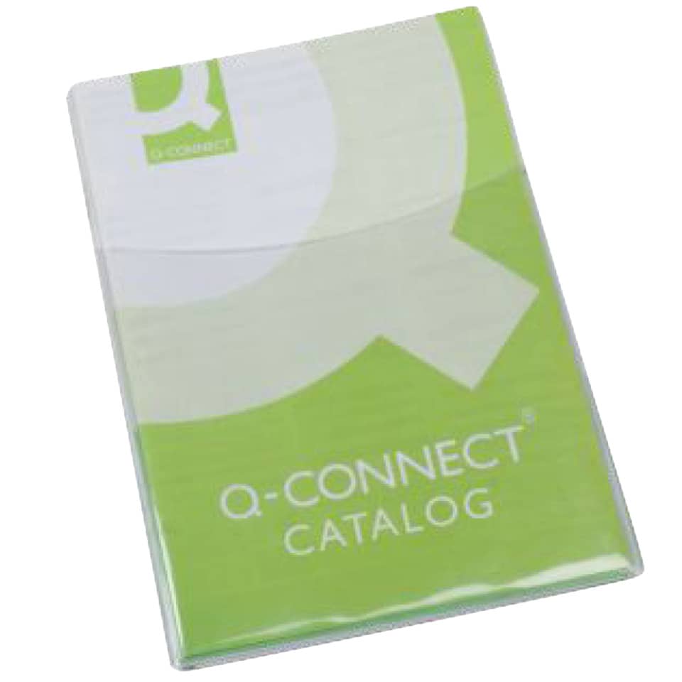 Q-Connect, katalog,  broschüre, grünes Cover, Ordnereinlage