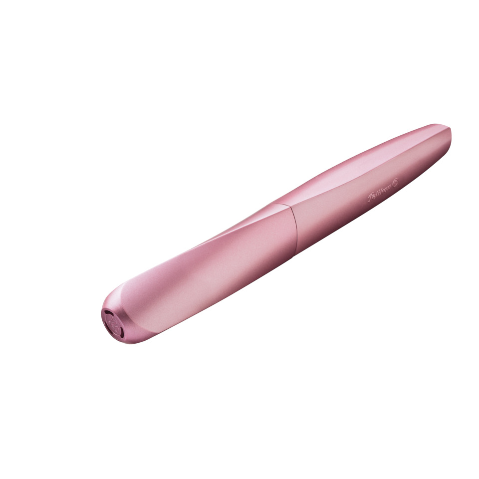 pink, Kugelschreiber, schlank, zylindrisch, metallisch