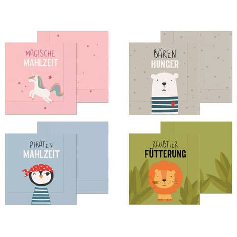 Motivserviette Kleine Lieblinge, 33 x 33 cm, 3-lagig, sortiert LA VIDA 130330