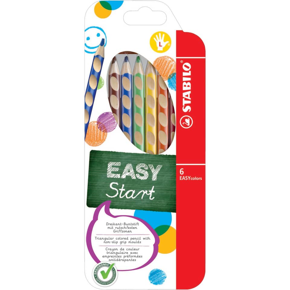 Buntstifte, Triangulär, 6 Farben, Schulbedarf, Buntstiftset