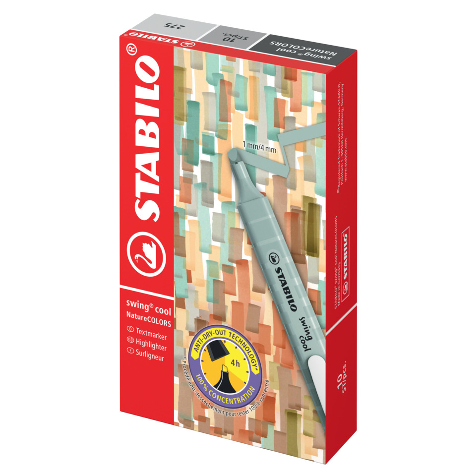 Schwarz, Stabilo, Textmarker, Korrekturbleistift, Schreibwarenset