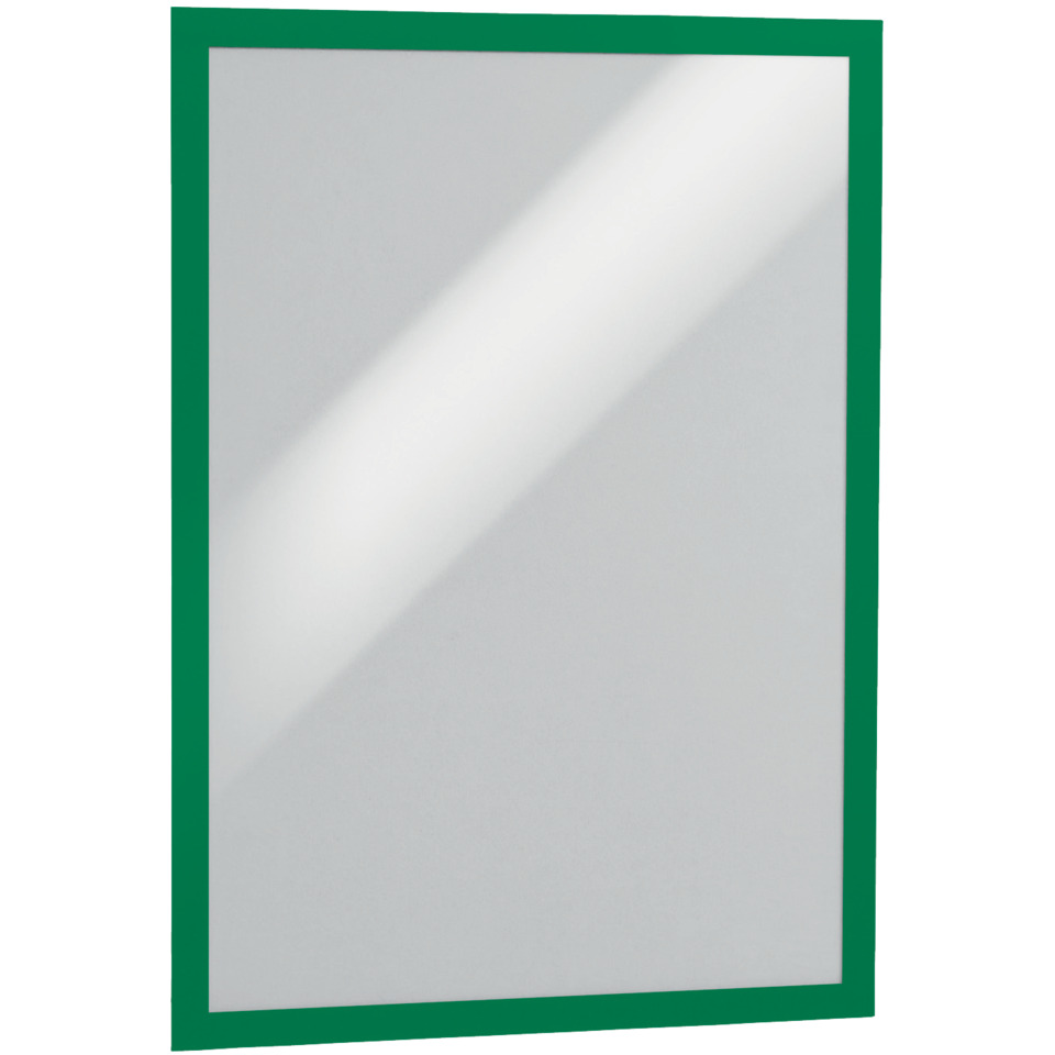 Spiegel, grüner Rand, rechteckig, Scheibe, Glas
