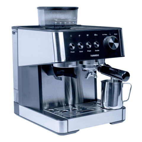 Siebträger-Kaffeemaschine TCM5431-GS, 2,3l, edelstahl/schwarz TORNADO TOR7458541