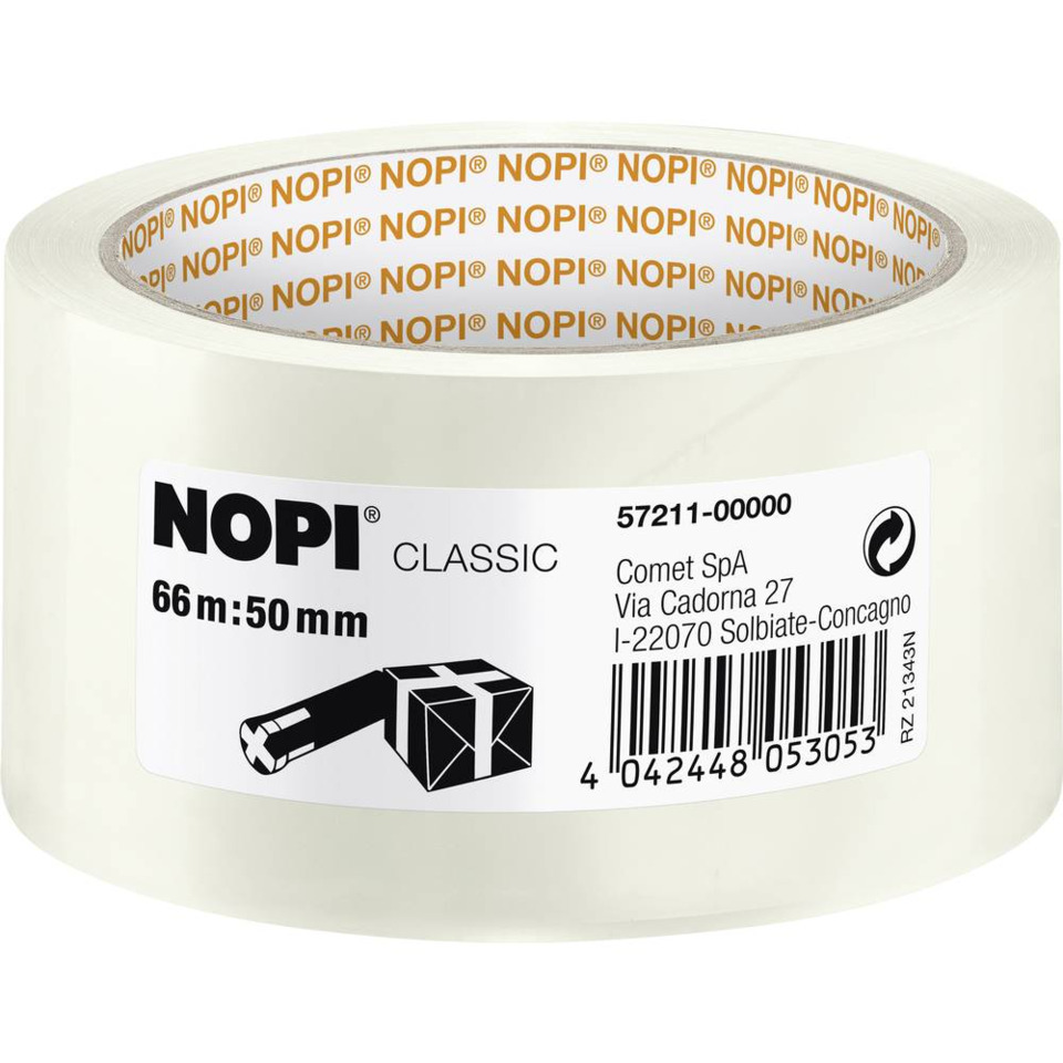 transparent tape, packaging tape, sticky tape, roll, NOPI Classic