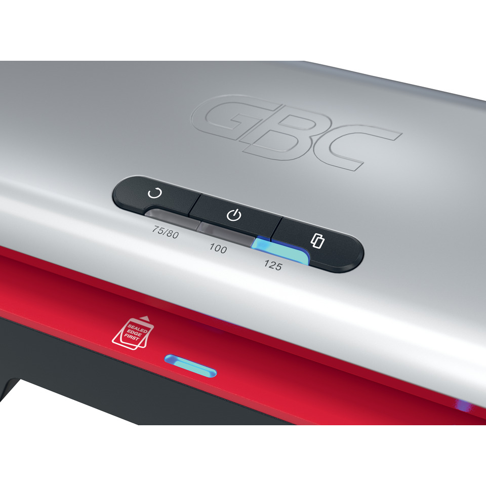 Grill, Power-Buttons, Temperaturbereich, LED-Anzeige, GBC-Logo