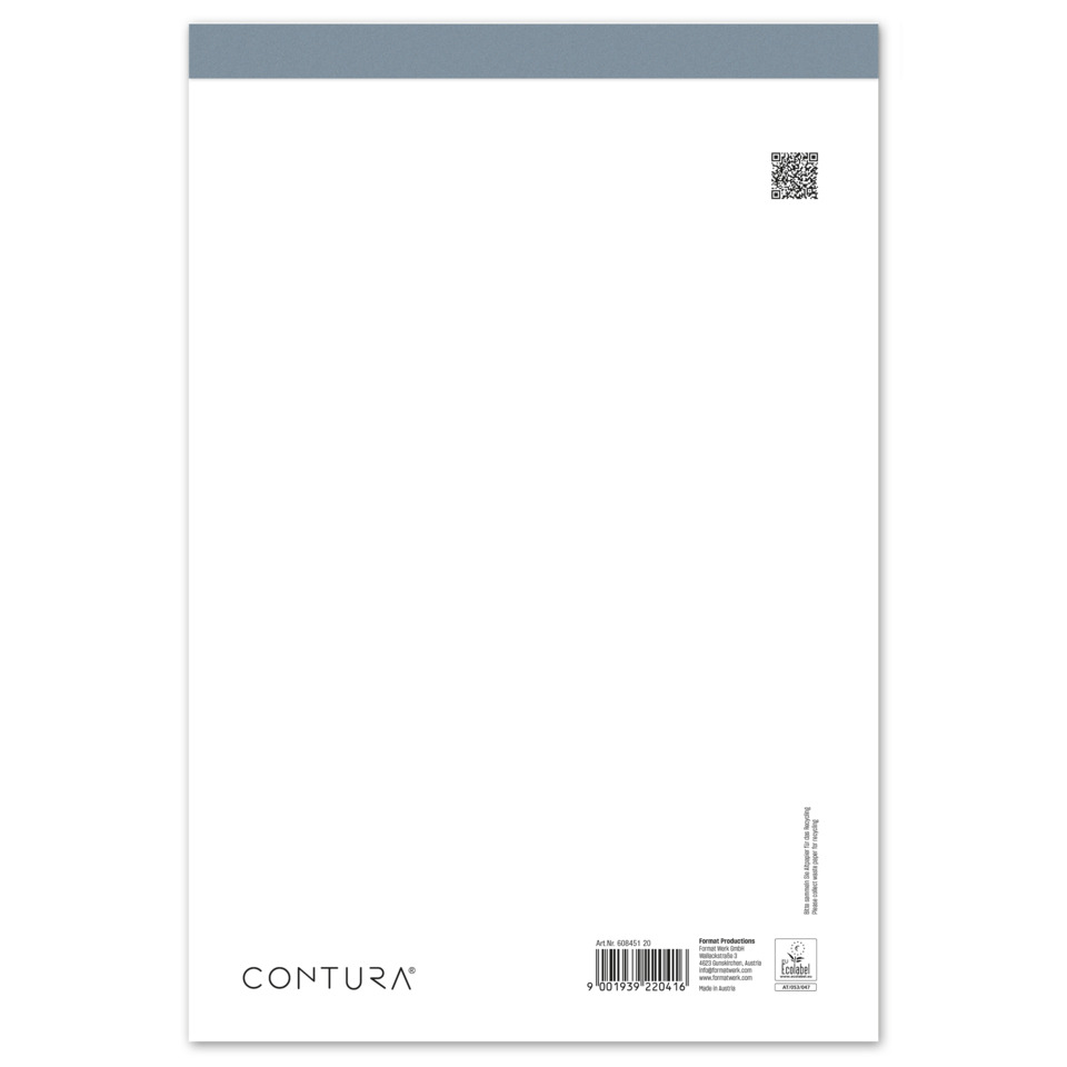 contura, poster, white, minimal, back