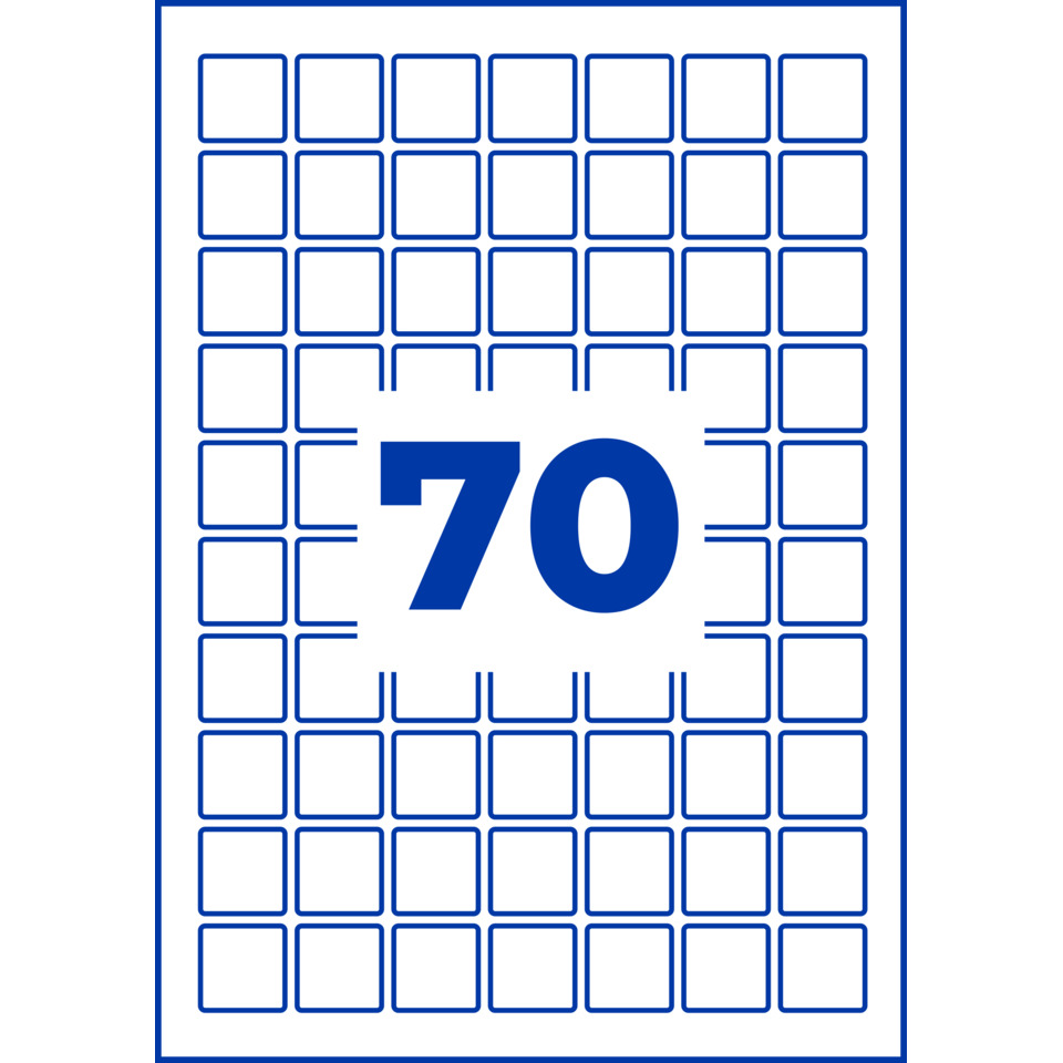 grid, 70, poster, blue, squares