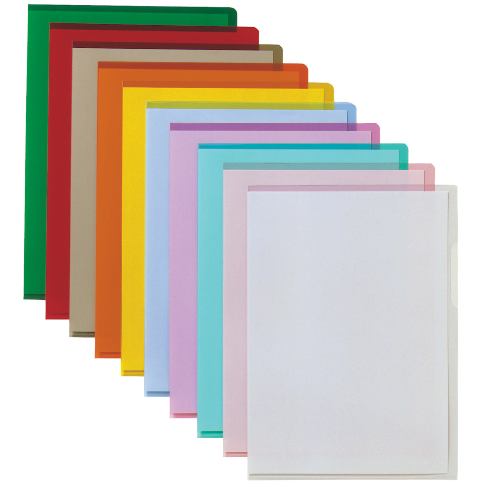 bunte Ordner, A4 Ordner, Kunststoff Ordner, Transparent Farbig, Ordner-Set, Ordner, Klipper, Papierordner, Farbig, Ordner Set