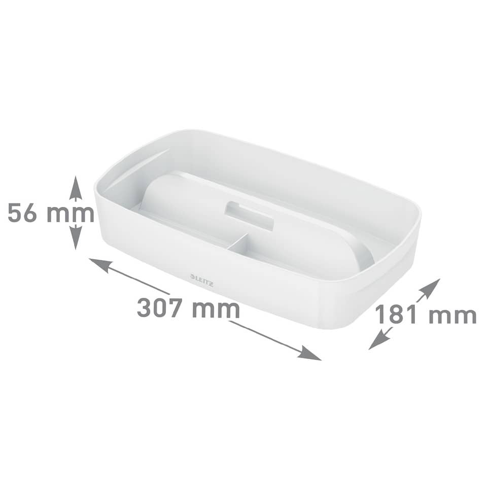 Objekt, Aufbewahrungsbox, Schale, weiß, Maße-56mm-181mm-307mm