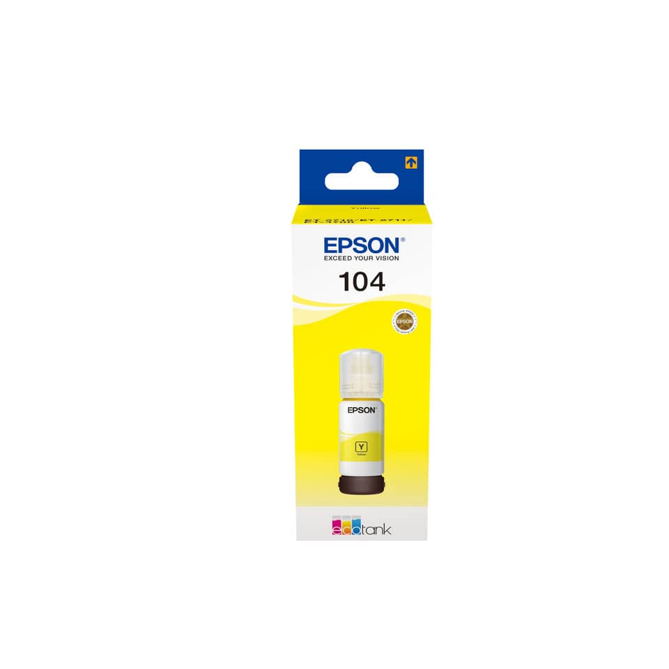 Tintenpatrone, Epson 104, Druckertintenpatrone, Gelb, Inkjet-Tinte