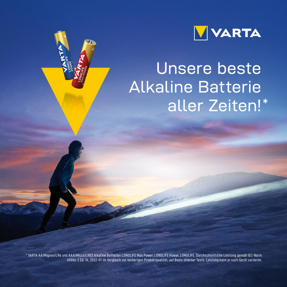 Alkalische Batterien, Lange Lebensdauer, AA/AAA Batterien, Energiespeicher, Außerhalb/Outdoor-Szene