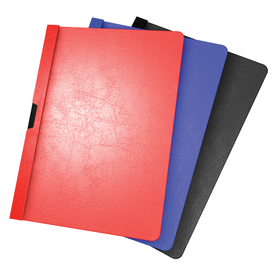 Notizbuch, Kunstleder, rot, blau, schwarz