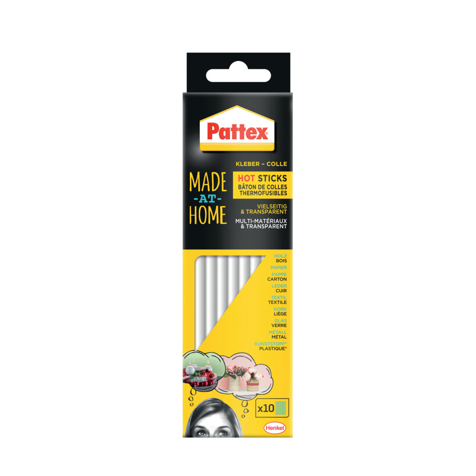 Klebepads, Thermo Klebesticks, Made-At-Home, Holz, Textil