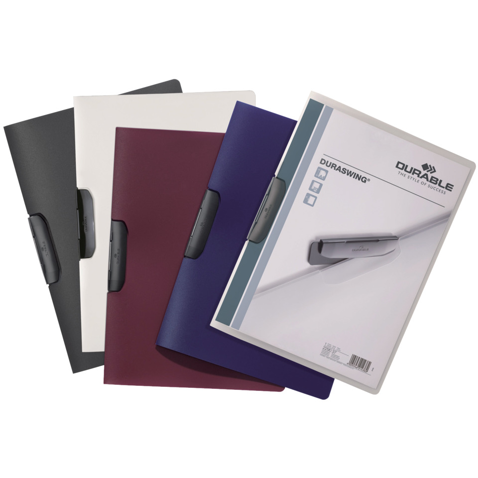 Ordner, Kunststoff, Farbe, Klemmverschluss, DURABLE