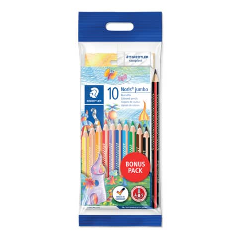 Farbstiftetui Promotion Set Jumbo, 4mm, 10 Stück STAEDTLER 61 SET7 Bleistift