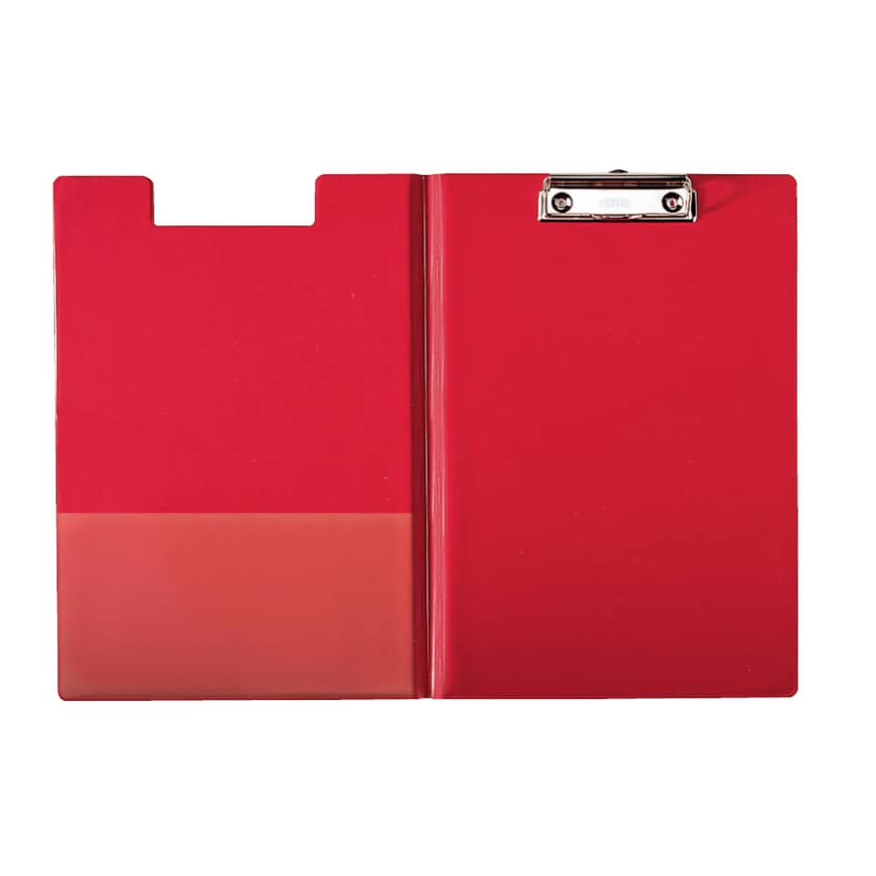 Klemmbrett, Notizblock, rot, Klappmappe, Clipboard