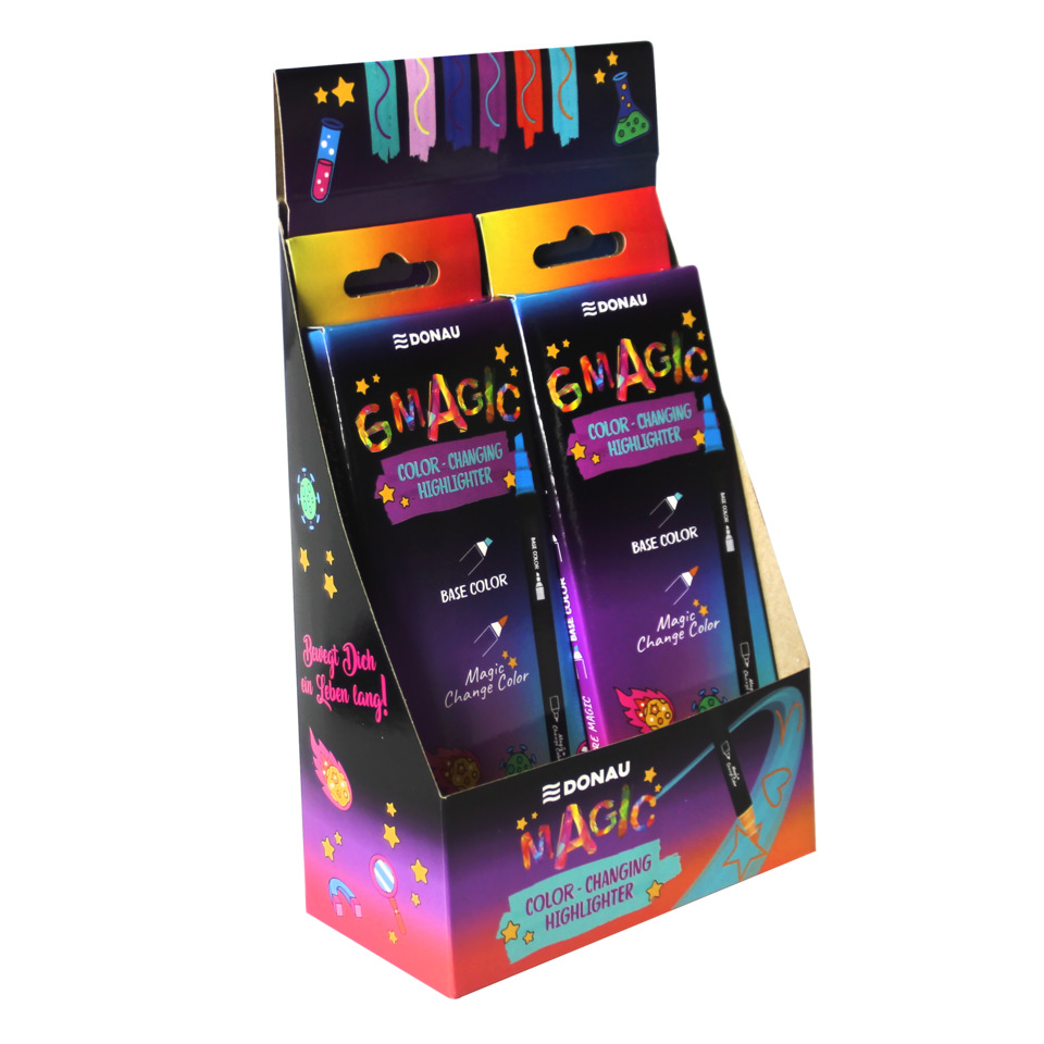 bunte Markierstifte, Farbwechselnder Highlighter, Grundfarbe, Highlighter-Set, Geschenkverpackung