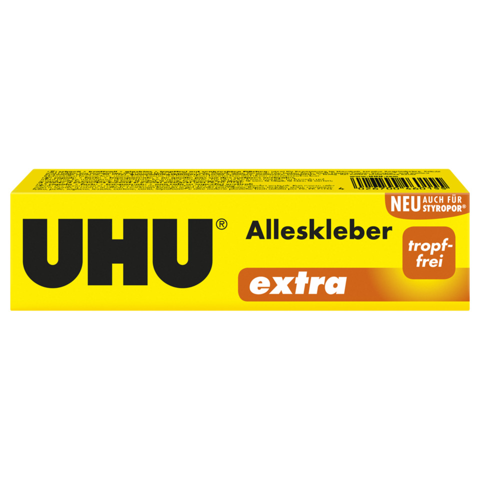 Klebstoff, Kleber, Flüssigkleber, UHU, extra Kleber