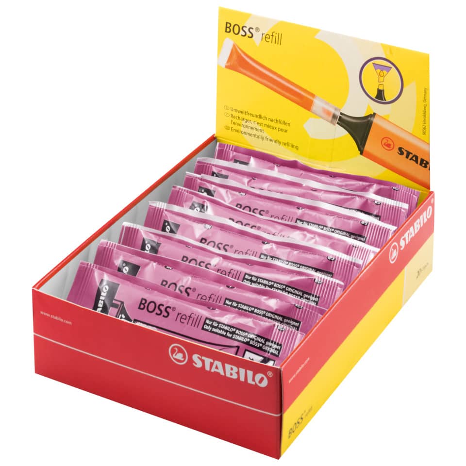 refill, pink, marker, stabilo, stationery