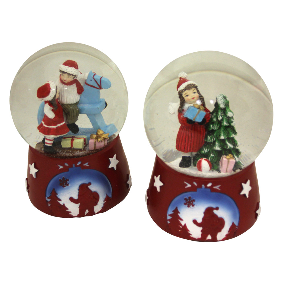 Schneekugel, Winter, Weihnachtsdeko, Figuren, Schneemann