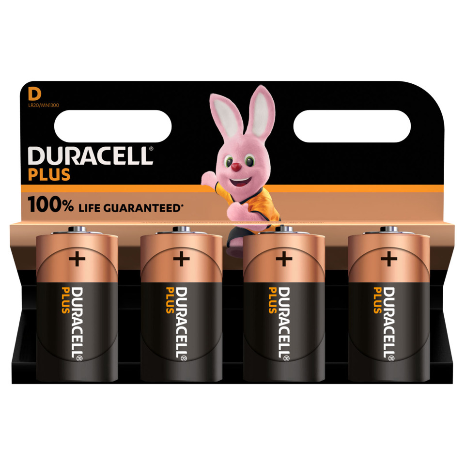 Batterien, AA-Batterien, Cupronickel, Duracell Plus, 4er-Pack