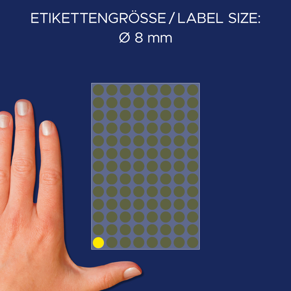 Finger, Hand, Punktgitter, Testplatte, gelber Punkt
