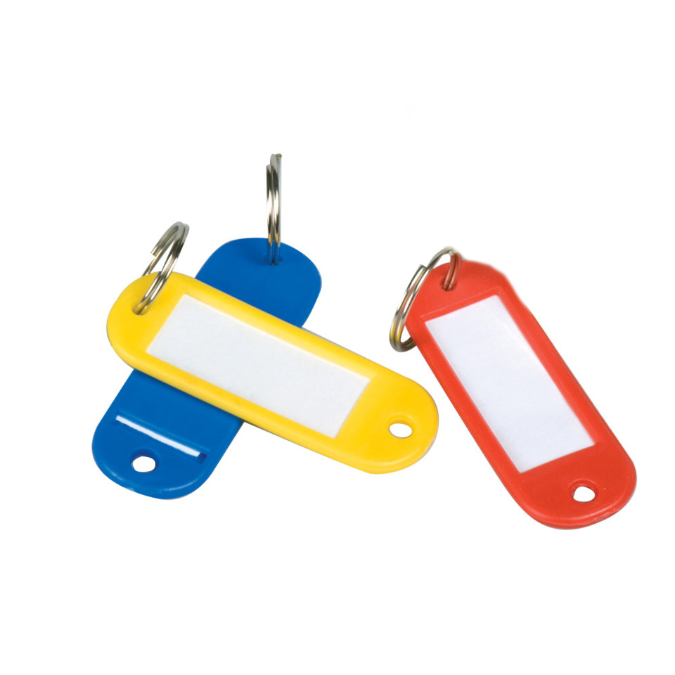 Schlüsselanhänger, Blank-Tag, Klammer Anhänger, Color-Label, Piktogramm-Tag