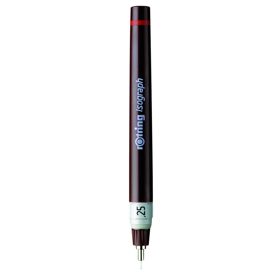 mechanische Bleistift, 0.25 mm, Graphitblei, brauner Riegel, Radiergummi-Kappe