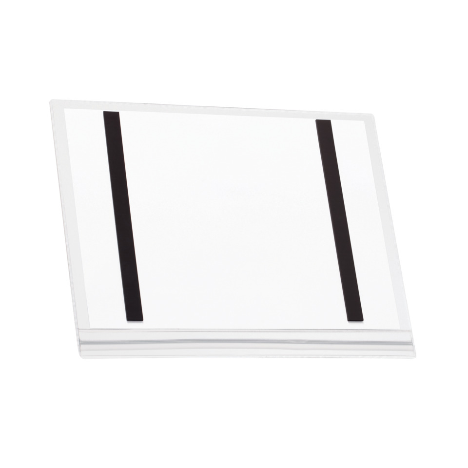 Wandablage, Aufsteller, Display, Glasplatte, Rahmenlos, cd holder, document stand, weißer acryl, schwarze tragebänder, Schreibtischzubehör