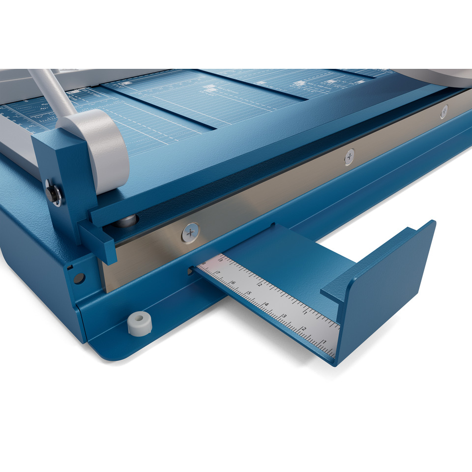 Drucker, Schneideplotter, Kassenschlitten, Lineal, Blau
